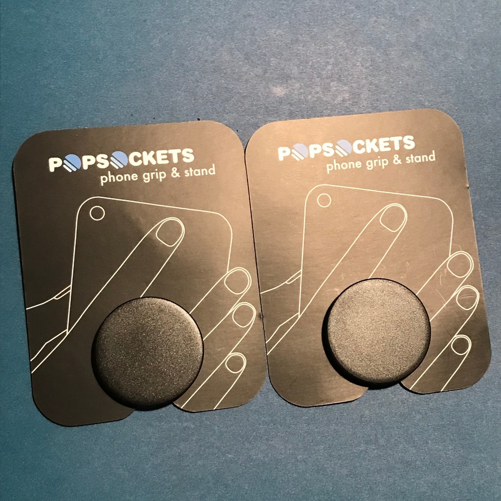 Set of 2 Popsockets Phone Grip & Stand - Black